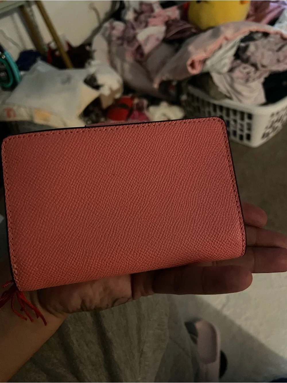 Coach Women's Pink Small Leather Wallet